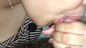 Pinay teen GF sloppy blowjob feels amazing!