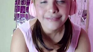 Latina Gina moans dirty while getting sucked licked and fucked