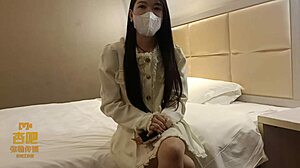 I am a youthful asian girl getting quick doggystyle fuck