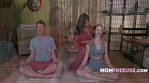 witchy yoga ritual with ember snow and laney grey, so hot! 🔥