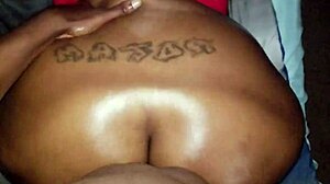 Intense Oiled Ebony Ass Sex with Big Black Beauty