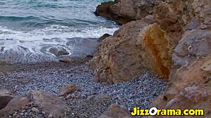 Jizzorama хваща блондинка латинка 18+ за кастинг чукане със съседите