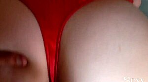 Amateur french slut panty fuck in lingerie doggystyle!