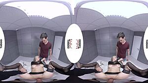 Blonde fucks for freedom in taboo POV