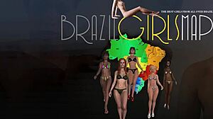 A tourist matches with clara lady snow in brazil.