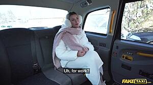 damn, lingerie model bangs hard and fast in fake taxi!
