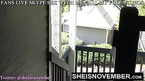 Msnovember sucks dick in public