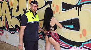 In this intense scene, student paola hard gets fucked by police officer magic javi with blowjob.