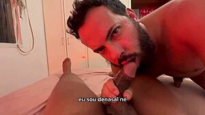 Bearded Man Devours 41 Cocks in Intense Blowjob Marathon