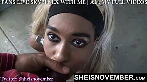 Msnovember sucks dick in public