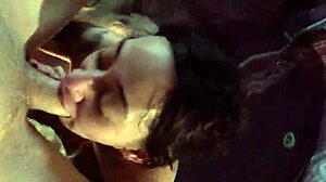 Sucking my man in the hot tub