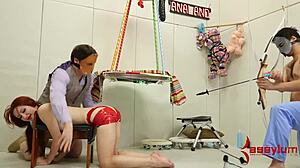 Can This Bondage Slut Handle A Rough Spitroast?