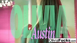 Super sexy olivia enjoys a teasing shower session.