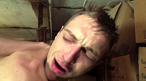 i watched this intense gay orgy with twinks getting assfucked in a threesome, cum everywhere