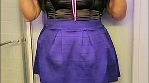 black mature brunette transsexual in amateurs scene