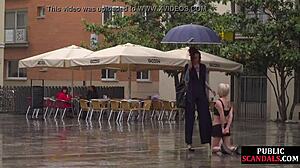 Slut Humiliated Publicly On Street By Strict Mistress!