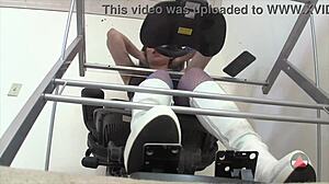 this sexy pedal pump challenge with boots is dominating 😏