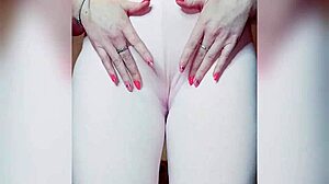 Shy teen reveals virgin tits and big ass casually.