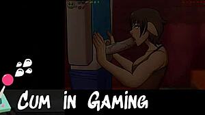 Sexy farmer exposes pussy in Lost Lagoon harem game.