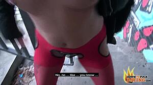 Tattooed Brunette Babe Mareen Deluxe Engages in Outdoor Sex and Swallows