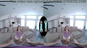 Huge Thick Dick Slides Deep into Skinny Brunette in Vr