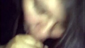 wow, that fat bbw mexican babe gives an amazing blowjob on that monster cock