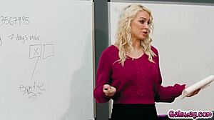 kenzie taylors butt plug makes her moan during muff diving and rimjob session