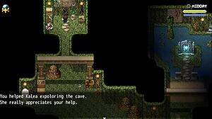 Sexy farmer exposes pussy in Lost Lagoon harem game.