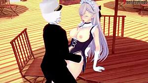 Stepbro enjoying a tantalizing oral pleasure from his step-sister