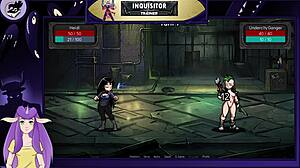 Watch the inquisitor squirt with dildo in part 20!