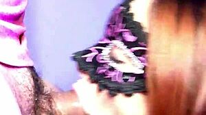 I suck his monster cock and finger his ass on the desk.