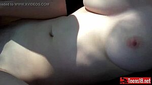 Masturbate to Orgasm in Car with Young Blonde Teen 18+. Her Tight Body Shines After Bathing.