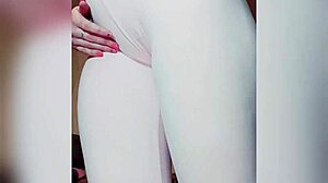 Shy teen reveals virgin tits and big ass casually.