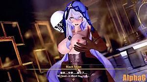 black swan anime scene