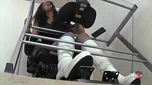 this sexy pedal pump challenge with boots is dominating 😏