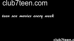 Teen Christen gets wild in garden romp