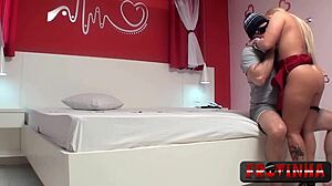 Blonde amateur takes dick in all holes with Cibele Mancinni