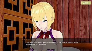 Lets Play Charming Waitress With Big Tits