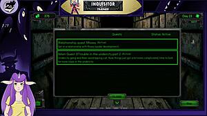 Watch the inquisitor squirt with dildo in part 20!