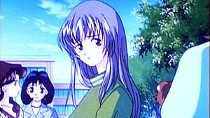 Bağlı Japon hatun anime'de sert yarrak binip zıplıyor