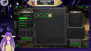 Watch the inquisitor squirt with dildo in part 20!