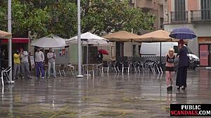 Slut Humiliated Publicly On Street By Strict Mistress!