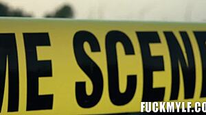 Cory Chase gives blowjob to Charles Dera and Rico Hernandez in hardcore POV scene.