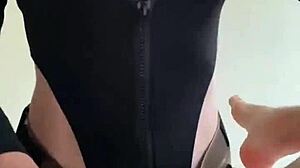 Tall wife pegs husband with strapon pov