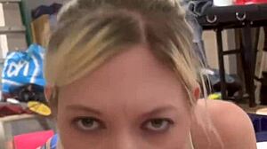 Blonde Milf Gives Sloppy Deepthroat