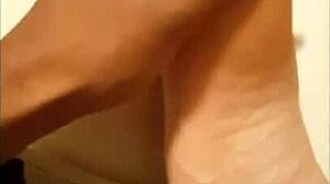 CUM on FEET by BIG BLACK COCK