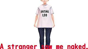 Anime girl Leo tries mixed bathing in a secret hot spring without a towel