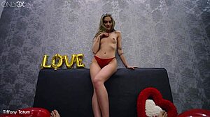 Tiffany Tatum Swallows Cum After Blowjob And Doggystyle With Blonde Skinny Small Tits