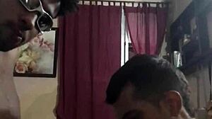 Muleque da quebrada handles big black cock outdoors