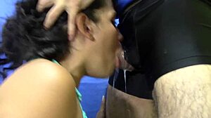 melisa entrenamiento deepthroat with intense practice